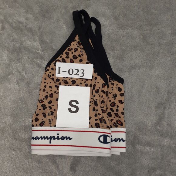 Champion 2 Womens Bralettes Moisture-wicking Cotton Stretch Animal Print Sz S - Picture 4 of 4
